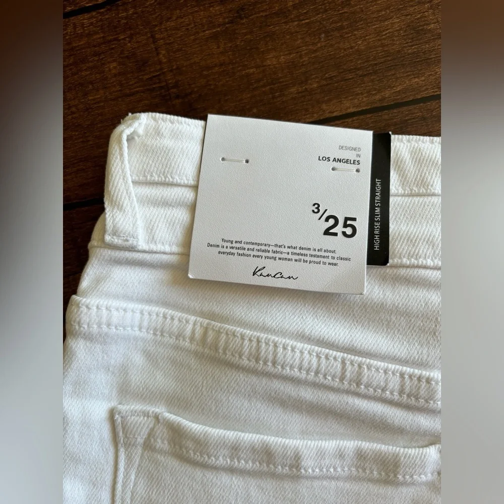 NWT KanCan Jeans | 3/ 25 | White Distressed Denim - Picture 8 of 10